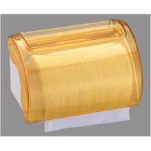 Hotel Publicl Toilet Wholesale Yellow Translucent Round Plastic Wall Mounted Tissue Paper Towel Roll Dispenser Holder